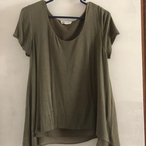 Layered Green Top